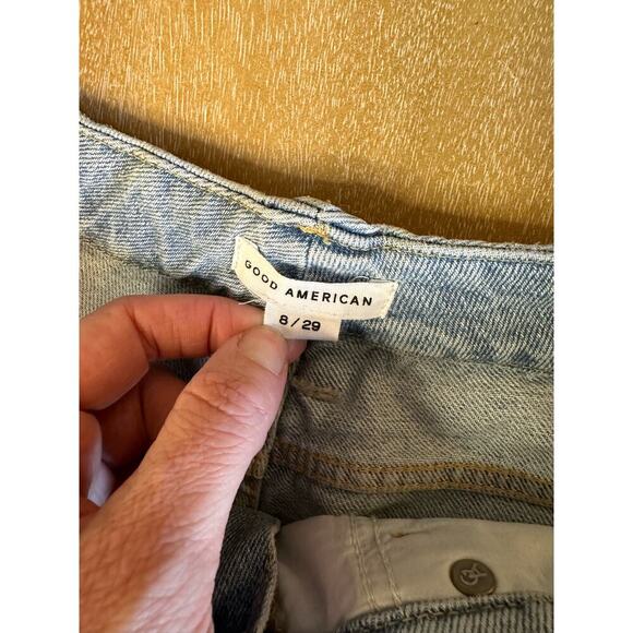 Good American Good Boy Straight Leg Jeans - Picture 3 of 6